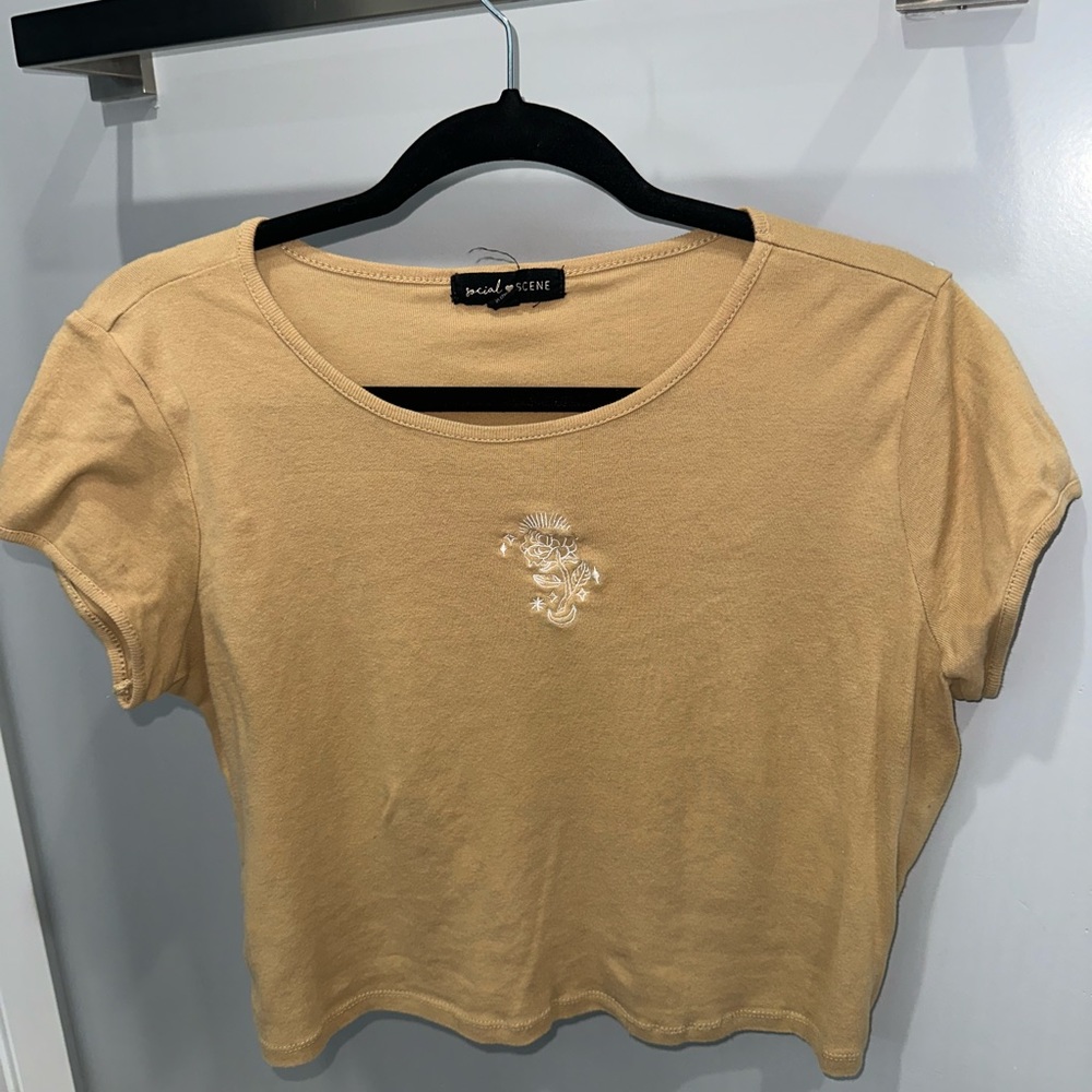 Beige/Tan Crop Top